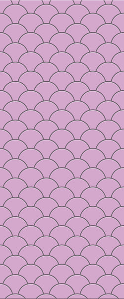 Pink Fishscales Tile Acrylic Shower Panel 2440mm x 1220mm (3mm Thick) - CladdTech