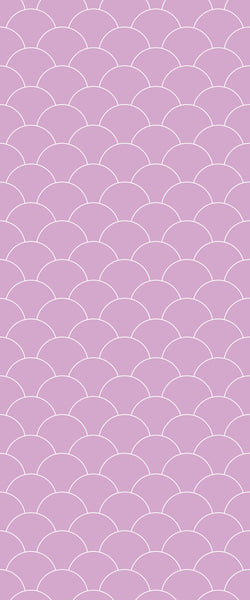 Pink Fishscales Tile Acrylic Shower Panel 2440mm x 1220mm (3mm Thick) - CladdTech