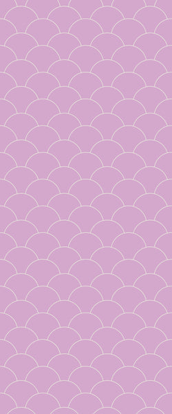 Pink Fishscales Tile Acrylic Shower Panel 2440mm x 1220mm (3mm Thick) - CladdTech