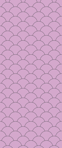 Pink Fishscales Tile Acrylic Shower Panel 2440mm x 1220mm (3mm Thick) - CladdTech