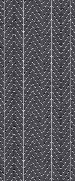 Grey Chevron Acrylic Shower Wall Panel 2440mm x 1220mm (3mm Thick) - CladdTech