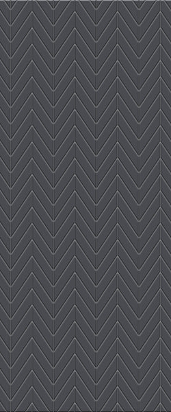 Grey Chevron Acrylic Shower Wall Panel 2440mm x 1220mm (3mm Thick) - CladdTech