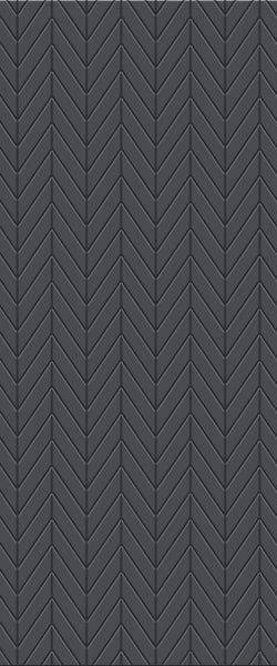 Grey Chevron Acrylic Shower Wall Panel 2440mm x 1220mm (3mm Thick) - CladdTech
