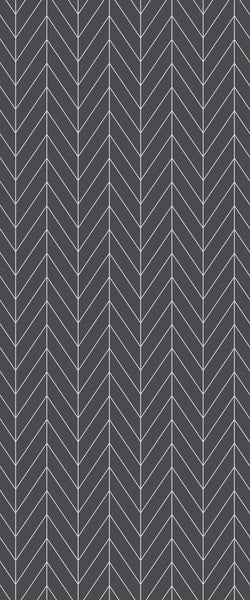 Grey Chevron Acrylic Shower Wall Panel 2440mm x 1220mm (3mm Thick) - CladdTech