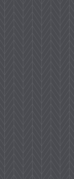 Grey Chevron Acrylic Shower Wall Panel 2440mm x 1220mm (3mm Thick) - CladdTech