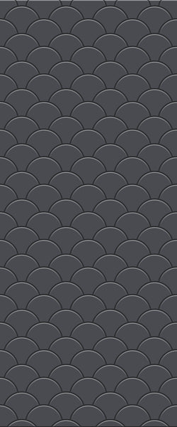 Grey Fishscales Acrylic Shower Wall Panel 2440mm x 1220mm (3mm Thick) - CladdTech