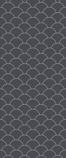 Grey Fishscales Acrylic Shower Wall Panel 2440mm x 1220mm (3mm Thick) - CladdTech