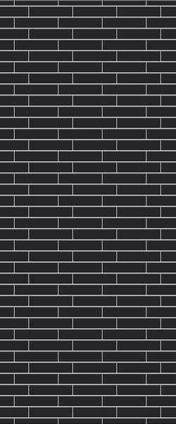 Grey Brickslips Acrylic Shower Wall Panel 2440mm x 1220mm (3mm Thick) - CladdTech