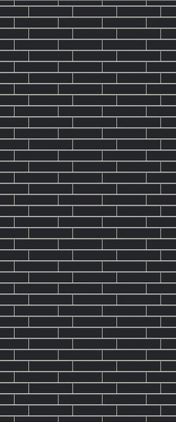 Grey Brickslips Acrylic Shower Wall Panel 2440mm x 1220mm (3mm Thick)