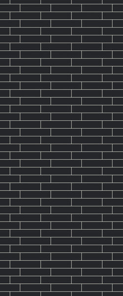 Grey Brickslips Acrylic Shower Wall Panel 2440mm x 1220mm (3mm Thick) - CladdTech