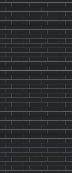 Grey Brickslips Acrylic Shower Wall Panel 2440mm x 1220mm (3mm Thick) - CladdTech