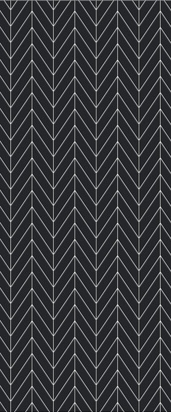 Grey Chevron Acrylic Shower Wall Panel 2440mm x 1220mm (3mm Thick) - CladdTech