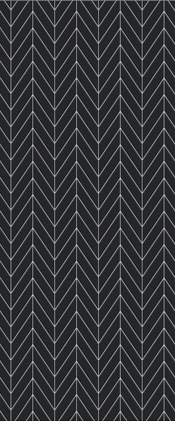 Grey Chevron Acrylic Shower Wall Panel 2440mm x 1220mm (3mm Thick) - CladdTech
