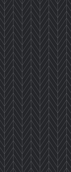 Grey Chevron Acrylic Shower Wall Panel 2440mm x 1220mm (3mm Thick) - CladdTech