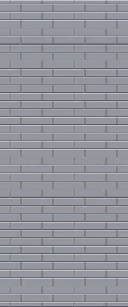 Grey Brickslips Acrylic Shower Wall Panel 2440mm x 1220mm (3mm Thick)
