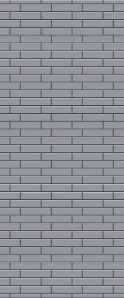 Grey Brickslips Acrylic Shower Wall Panel 2440mm x 1220mm (3mm Thick) - CladdTech