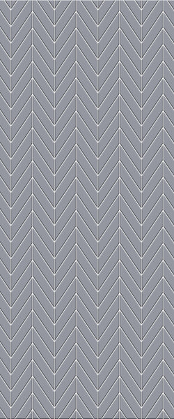Grey Chevron Acrylic Shower Wall Panel 2440mm x 1220mm (3mm Thick) - CladdTech