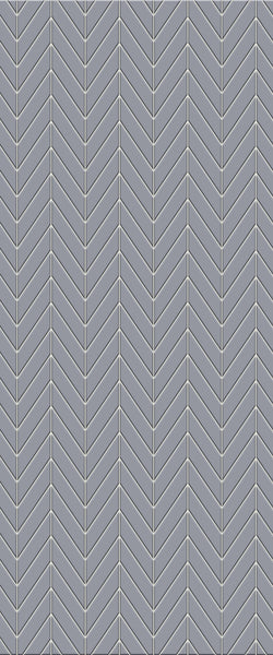Grey Chevron Acrylic Shower Wall Panel 2440mm x 1220mm (3mm Thick) - CladdTech