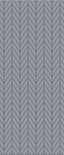 Grey Chevron Acrylic Shower Wall Panel 2440mm x 1220mm (3mm Thick) - CladdTech