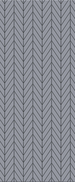 Grey Chevron Acrylic Shower Wall Panel 2440mm x 1220mm (3mm Thick) - CladdTech