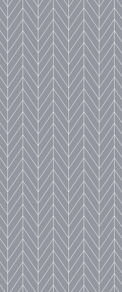 Grey Chevron Acrylic Shower Wall Panel 2440mm x 1220mm (3mm Thick) - CladdTech