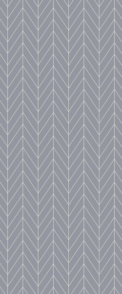 Grey Chevron Acrylic Shower Wall Panel 2440mm x 1220mm (3mm Thick) - CladdTech