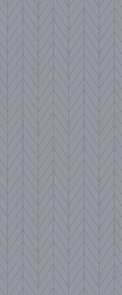 Grey Chevron Acrylic Shower Wall Panel 2440mm x 1220mm (3mm Thick) - CladdTech