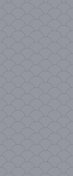Grey Fishscales Acrylic Shower Wall Panel 2440mm x 1220mm (3mm Thick) - CladdTech