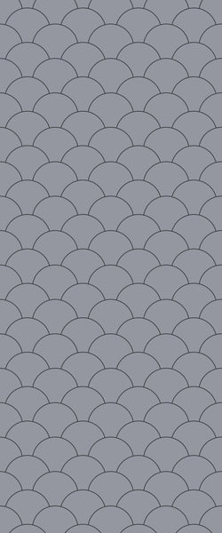 Grey Fishscales Acrylic Shower Wall Panel 2440mm x 1220mm (3mm Thick) - CladdTech