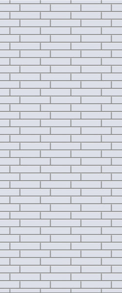 Grey Brickslips Acrylic Shower Wall Panel 2440mm x 1220mm (3mm Thick) - CladdTech