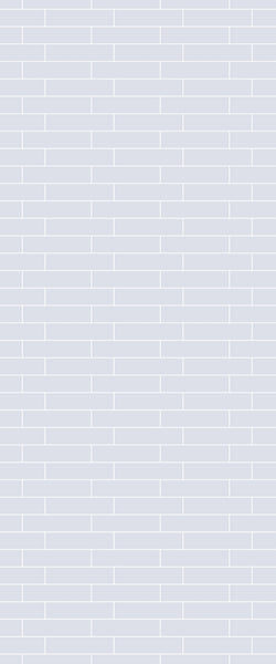 Grey Brickslips Acrylic Shower Wall Panel 2440mm x 1220mm (3mm Thick)