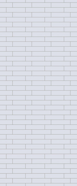Grey Brickslips Acrylic Shower Wall Panel 2440mm x 1220mm (3mm Thick)