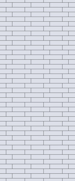 Grey Brickslips Acrylic Shower Wall Panel 2440mm x 1220mm (3mm Thick)