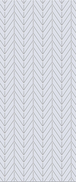 Grey Chevron Acrylic Shower Wall Panel 2440mm x 1220mm (3mm Thick) - CladdTech