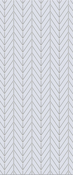 Grey Chevron Acrylic Shower Wall Panel 2440mm x 1220mm (3mm Thick) - CladdTech
