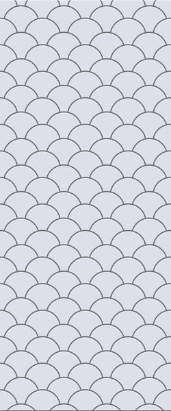 Grey Fishscales Acrylic Shower Wall Panel 2440mm x 1220mm (3mm Thick) - CladdTech