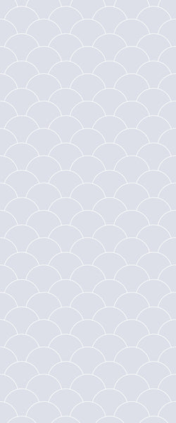 Grey Fishscales Acrylic Shower Wall Panel 2440mm x 1220mm (3mm Thick) - CladdTech