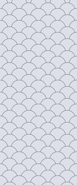 Grey Fishscales Acrylic Shower Wall Panel 2440mm x 1220mm (3mm Thick) - CladdTech