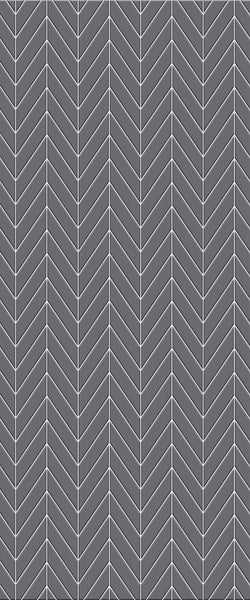 Grey Chevron Acrylic Shower Wall Panel 2440mm x 1220mm (3mm Thick) - CladdTech