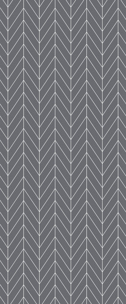 Grey Chevron Acrylic Shower Wall Panel 2440mm x 1220mm (3mm Thick) - CladdTech