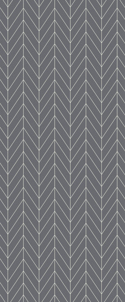 Grey Chevron Acrylic Shower Wall Panel 2440mm x 1220mm (3mm Thick) - CladdTech