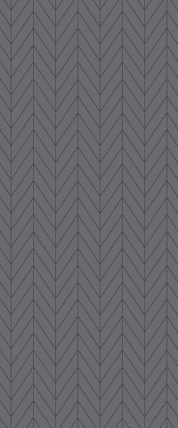 Grey Chevron Acrylic Shower Wall Panel 2440mm x 1220mm (3mm Thick) - CladdTech