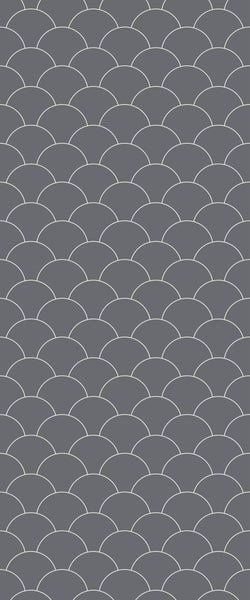 Grey Fishscales Acrylic Shower Wall Panel 2440mm x 1220mm (3mm Thick) - CladdTech