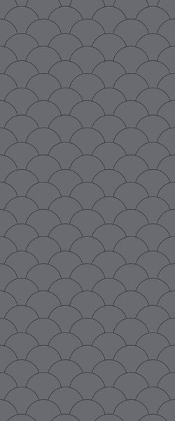 Grey Fishscales Acrylic Shower Wall Panel 2440mm x 1220mm (3mm Thick) - CladdTech