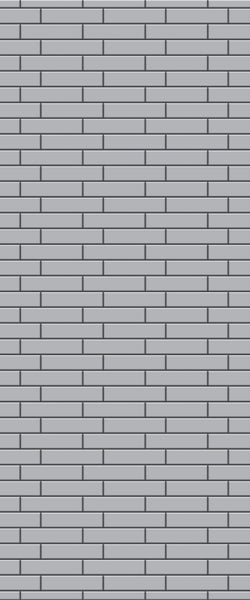 Grey Brickslips Acrylic Shower Wall Panel 2440mm x 1220mm (3mm Thick) - CladdTech