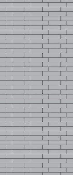 Grey Brickslips Acrylic Shower Wall Panel 2440mm x 1220mm (3mm Thick) - CladdTech