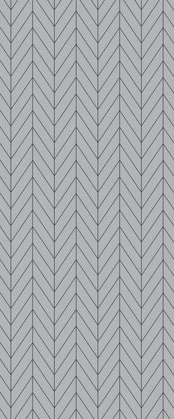 Grey Chevron Acrylic Shower Wall Panel 2440mm x 1220mm (3mm Thick) - CladdTech