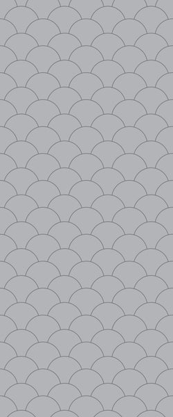 Grey Fishscales Acrylic Shower Wall Panel 2440mm x 1220mm (3mm Thick) - CladdTech