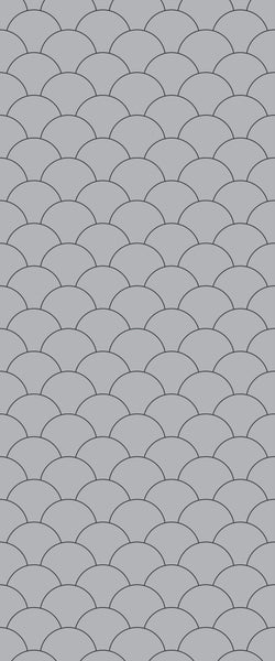 Grey Fishscales Acrylic Shower Wall Panel 2440mm x 1220mm (3mm Thick) - CladdTech