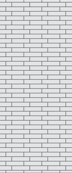 Grey Brickslips Acrylic Shower Wall Panel 2440mm x 1220mm (3mm Thick)